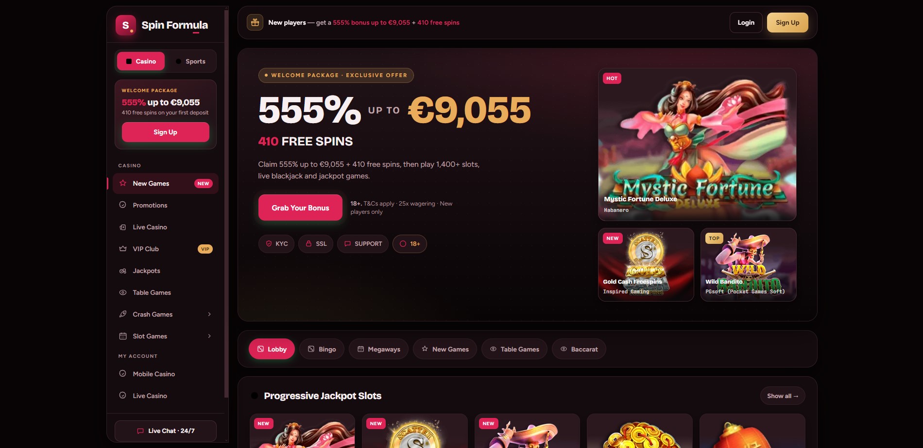 Index — Spin Formula Casino